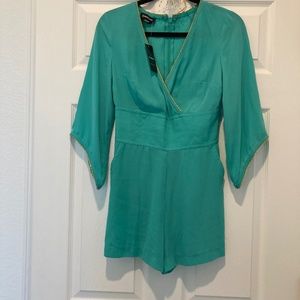 Bebe light green Romper new with tags
